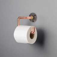 industrial design copper pipe toilet roll holder