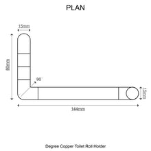 Load image into Gallery viewer, QuirkHub® Degree Copper Toilet Roll Holder