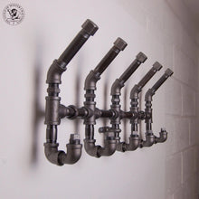 Load image into Gallery viewer, Industrial Iron Coat Rack
Make your home an industrial haven with this unique handmade Industrial Iron Coat Rack. Boasting utility and a sturdy industrial iron construction, take on the challenge of revamping your storage and organisation in bold fashion.