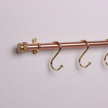 Load image into Gallery viewer, Copper And Brass Utensil Rail QuirkHub