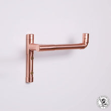 Load image into Gallery viewer, Copper Toilet Roll Holder & Towel Rail Set Bathroom Accessory QuirkHub
