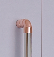 Load image into Gallery viewer, Chrome &amp; Copper Handles - Kitchen Cabinet Hardware