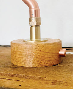 copper table lamp