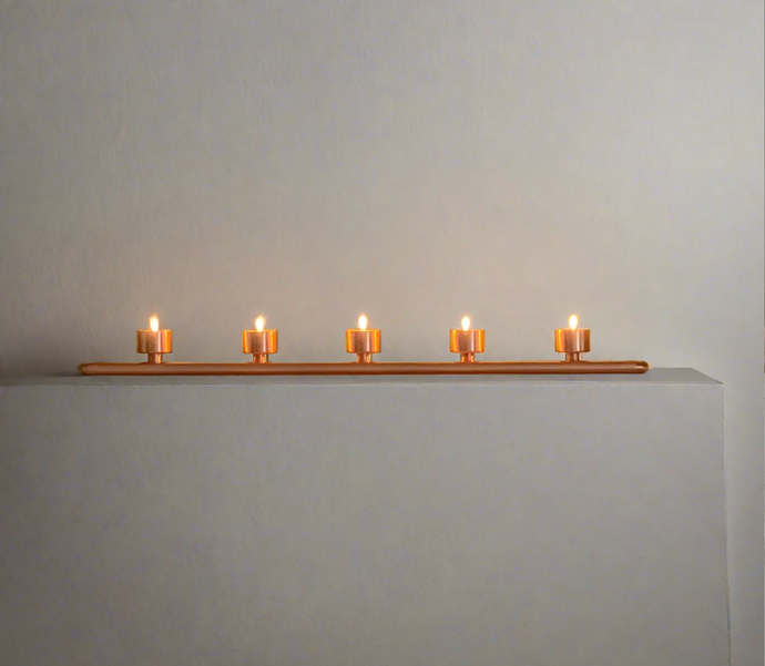 Copper Tea Light Holder