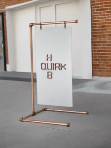 Copper Hanging Sign Stand | Wedding Sign Stand | Barbers Shop Sign Hanger | Welcome Sign Stand | Salon Or Cafe Outdoor A Board
