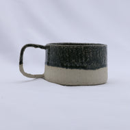 Bluverde Grande Handmade Milled Stoneware Big Ceramic Mug