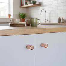 Load image into Gallery viewer, Handmade Copper Door Knob | Maxmod | Large 22mm Satin Polished Cabinet Knob
