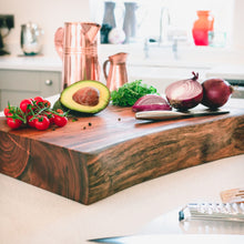 Load image into Gallery viewer, Live Edge Pyman Chopping Board, Butchers Block, Large Slab Chopping Board