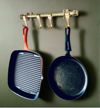 Load image into Gallery viewer, Utensil Rail for Kitchen Storage with Brass Kitchen Pot and Pan Rail