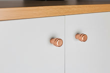 Load image into Gallery viewer, Copper Fluted Door Knob Copper Handles 