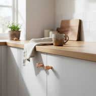 Copper Fluted Door Knob Copper Handles 