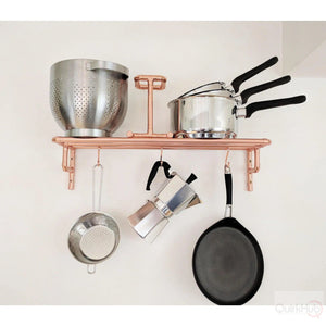 QuirkHub® Copper Pot And Pan Rack QuirkHub