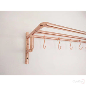 QuirkHub® Copper Pot And Pan Rack QuirkHub