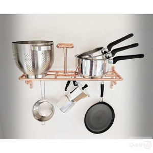 QuirkHub® Copper Pot And Pan Rack QuirkHub