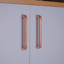 Load image into Gallery viewer, Copper Pull Handle | Industrial Chic Handle Handles QuirkHub