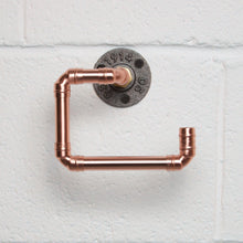 Load image into Gallery viewer, Copper Toilet Roll Holder | Industrial Chic Bathroom Accessory QuirkHub