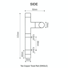 Load image into Gallery viewer, Copper Toilet Roll Holder &amp; Towel Rail Set Bathroom Accessory QuirkHub