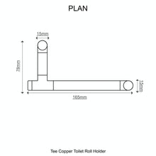 Load image into Gallery viewer, Copper Toilet Roll Holder &amp; Towel Rail Set Bathroom Accessory QuirkHub