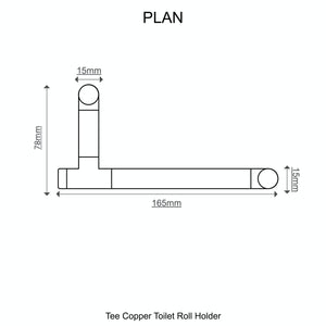 Copper Toilet Roll Holder & Towel Rail Set Bathroom Accessory QuirkHub