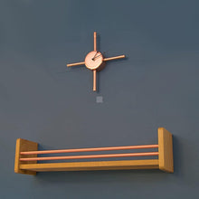 Load image into Gallery viewer, Handmade Copper Wall Clock With Black Hands