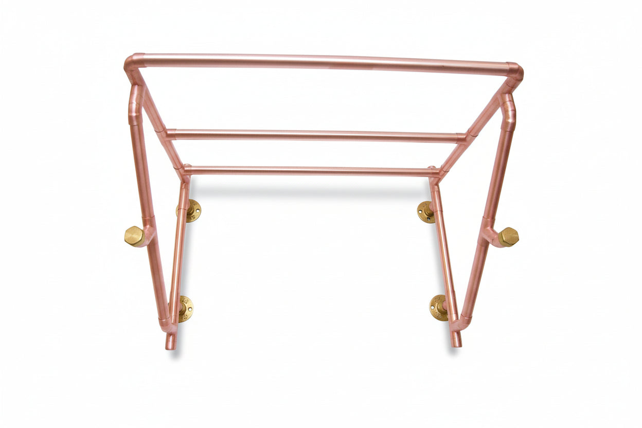Copper Storage Rack Wall Mounted | Industrial Handmade UK – QuirkHub