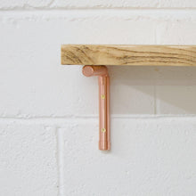 Load image into Gallery viewer, QuirkHub® Copper Pipe Shelf Brackets Shelf Bracket QuirkHub