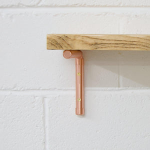 QuirkHub® Copper Pipe Shelf Brackets Shelf Bracket QuirkHub