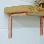 QuirkHub® Copper Pipe Shelf Brackets Shelf Bracket QuirkHub