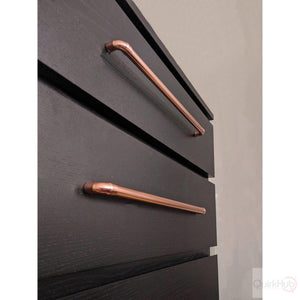 QuirkHub Kitchen door knob, kitchen door hardware, Copper drawer Knob, Copper pull Handles for kitchen cabinets