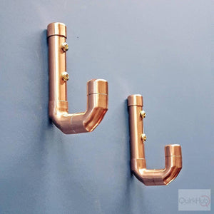 QuirkHub® Jaymod Copper Wall Hook Storage & Organisation QuirkHub