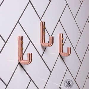 QuirkHub® Jaymod Copper Wall Hook Storage & Organisation QuirkHub