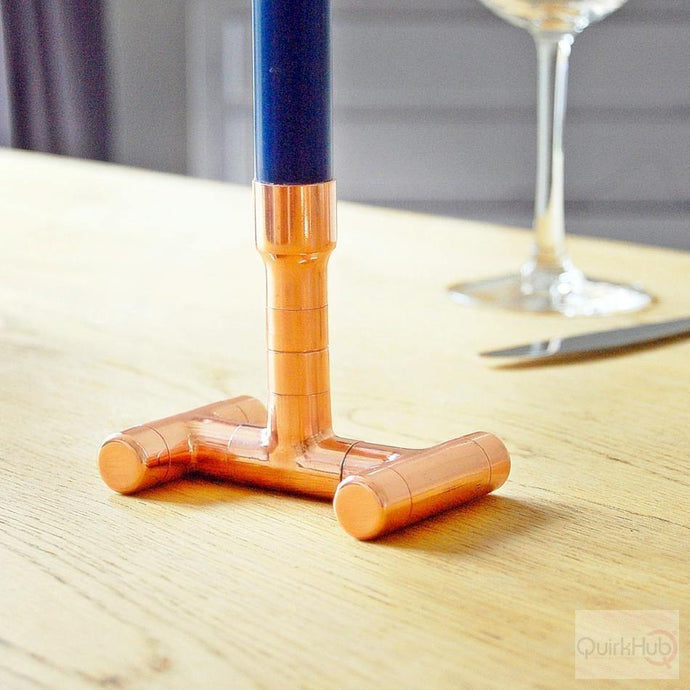 QuirkHub® Stack Copper Candle Holder Candle Holder QuirkHub