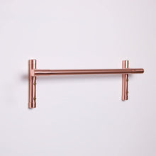 Load image into Gallery viewer, QuirkHub® Tee Copper Towel Rail QuirkHub