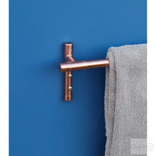 Load image into Gallery viewer, QuirkHub® Tee Copper Towel Rail QuirkHub