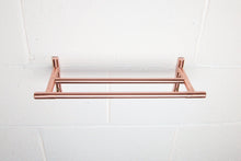 Load image into Gallery viewer, QuirkHub® Tee Copper Towel Rail QuirkHub