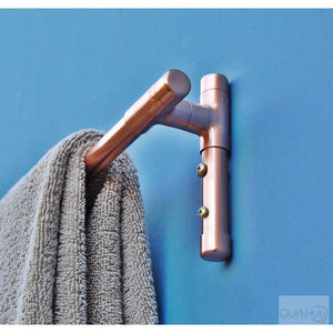 QuirkHub® Tee Copper Towel Rail QuirkHub
