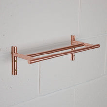 Load image into Gallery viewer, QuirkHub® Tee Copper Towel Rail QuirkHub