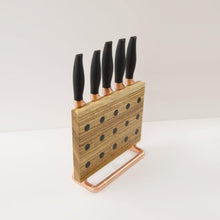 Load image into Gallery viewer, QuirkHub® &#39;Zeb&#39; Magnetic Knife Stand Kitchen Storage QuirkHub®