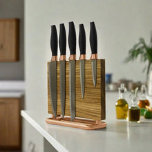 Load image into Gallery viewer, QuirkHub® &#39;Zeb&#39; Magnetic Knife Stand Kitchen Storage QuirkHub®